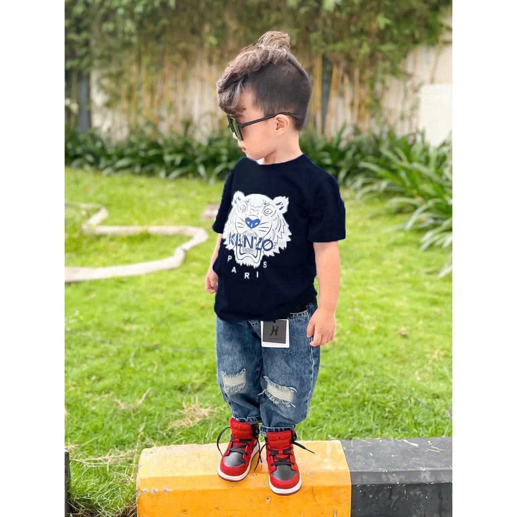 XẢ KHO ÁO COTTON CHỮ KENZO CHO BT BG