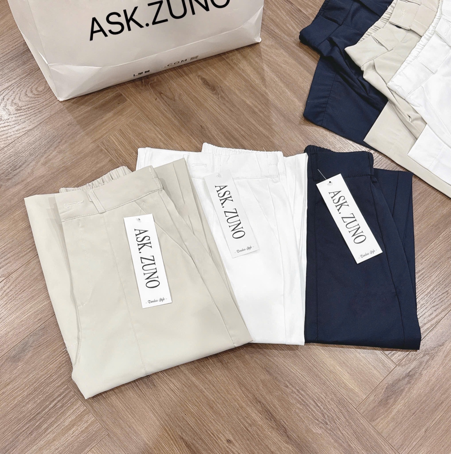 QUẦN BAGGY SUÔNG KAKI LỤA 3 MÀU