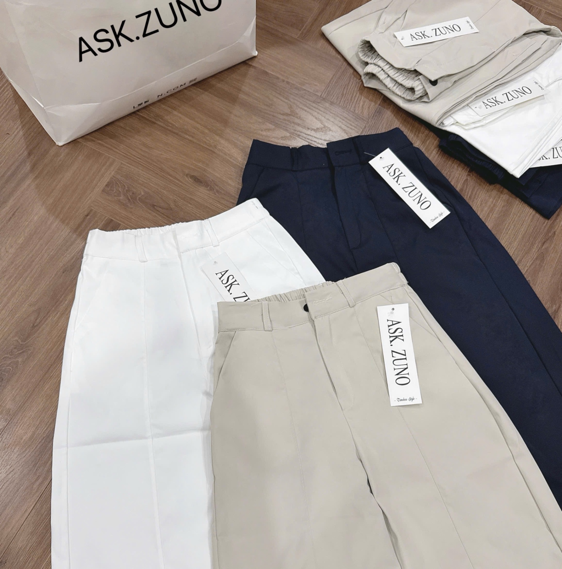 QUẦN BAGGY SUÔNG KAKI LỤA 3 MÀU