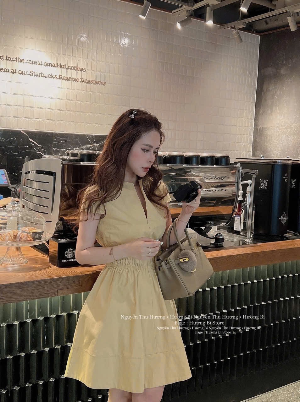 VÁY XOÈ VÀNG CHUN EO NỮ