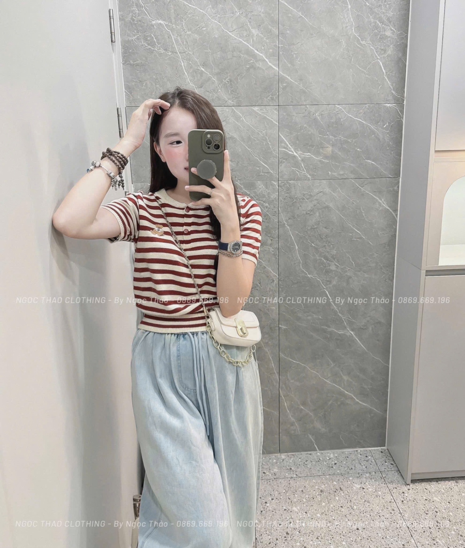 QUẦN JEAN BAGGY CẠP CHUN MÀU XANH