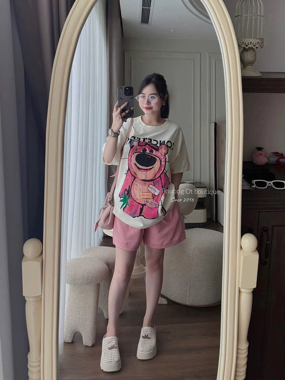 XẢ KHO BỘ GẤU LOSTO BE QUẦN HỒNG