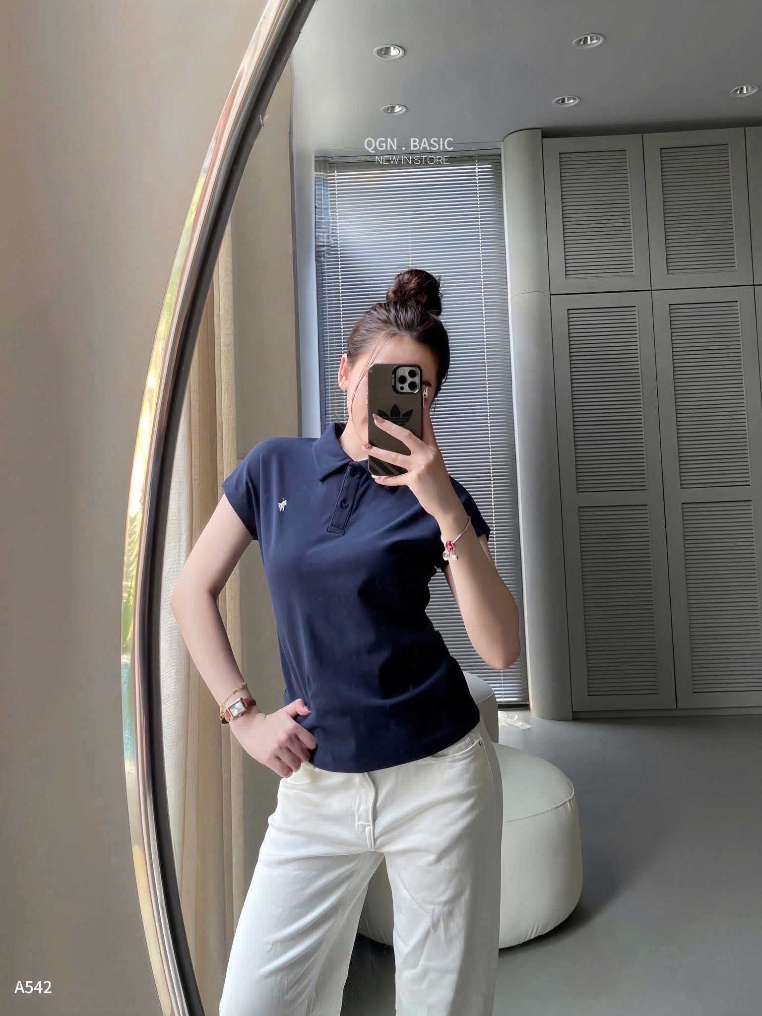 SET 3 ÁO POLO TAY LIỀN THÊU NGUA