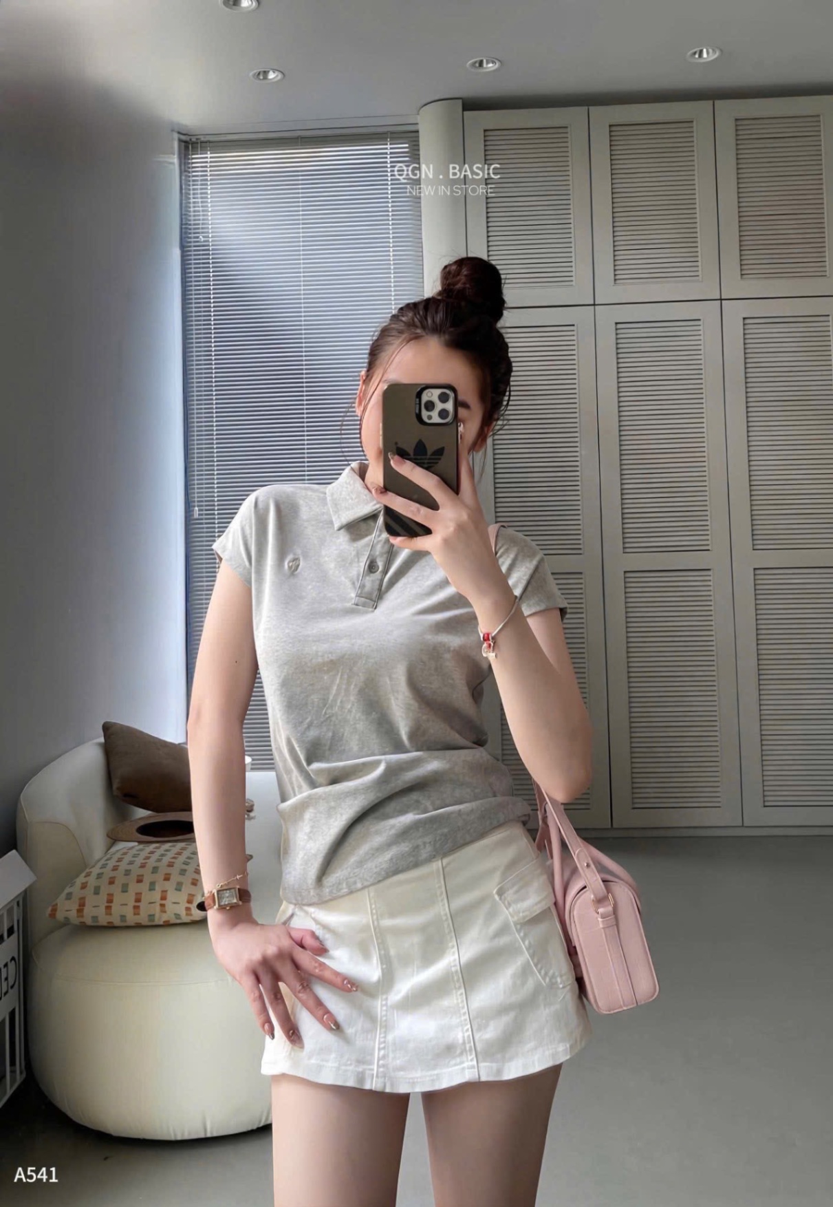 SET 3 ÁO POLO TAY LIỀN THÊU NGUA