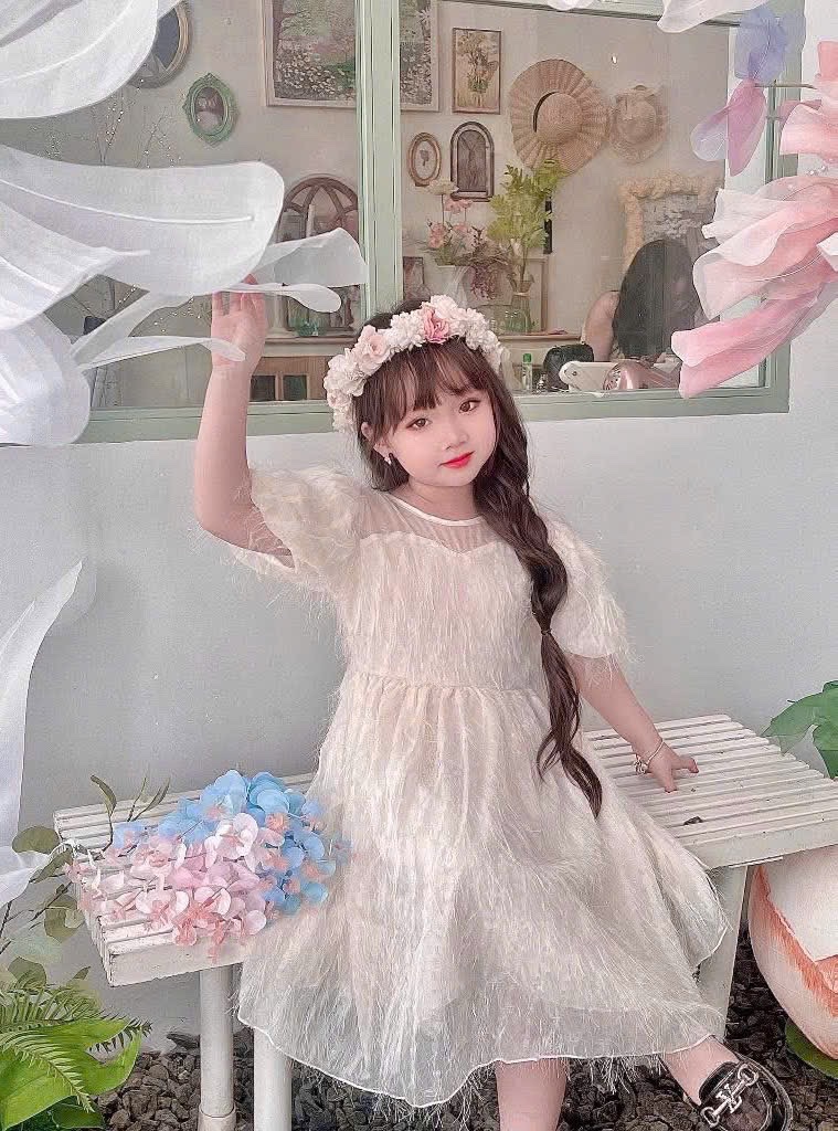 XẢ KHO VÁY RƯN CÔNG CHÚA 2 LỚP CHO BG