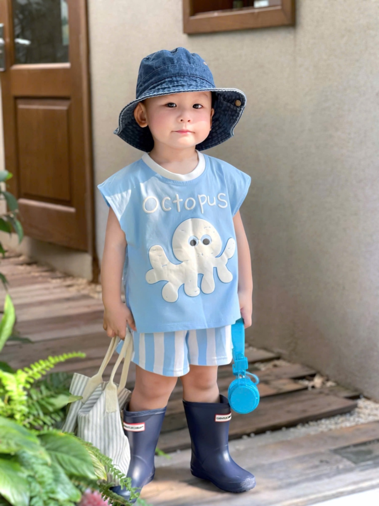 BỘ ĐÙI BA LỖ XANH HÌNH BẠCH TUỘC BT