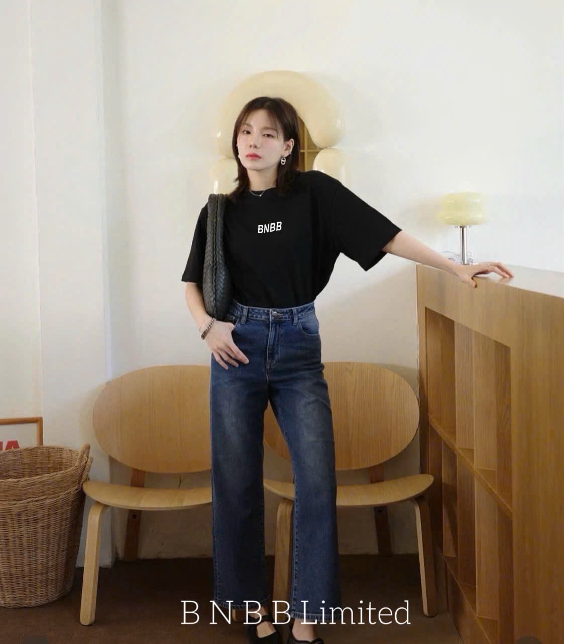 ÁO PULL CỘC ĐEN BNBB BASIC