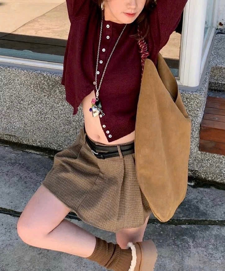 Hàng nhà máy - ÁO LEN CDG ĐỎ ĐÔ NHIỀU CÚC