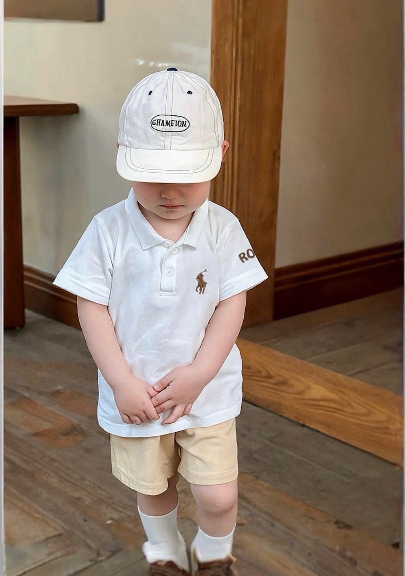 SET 3 ÁO POLO THÊU NGỰA ĐEN TRẮNG BE