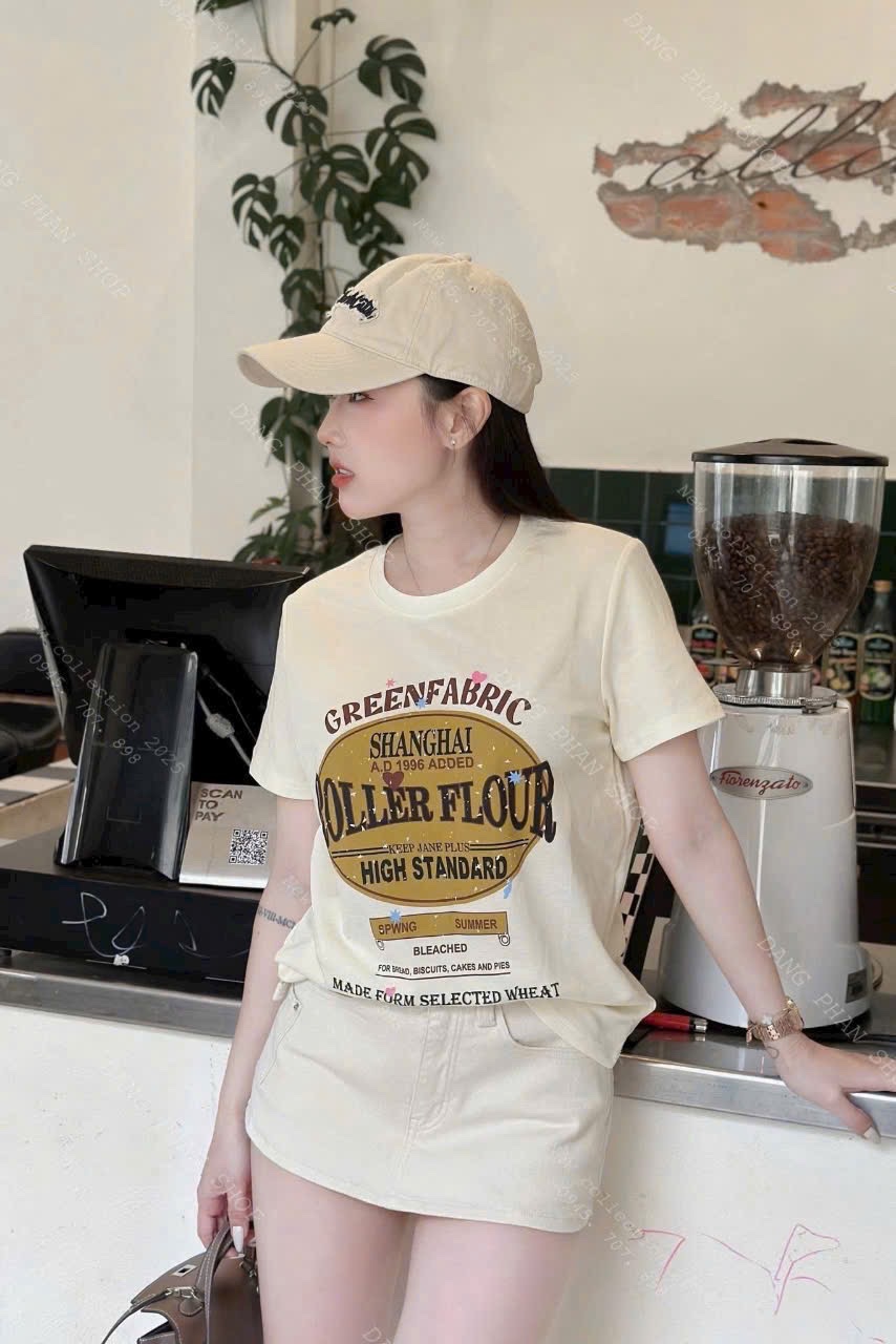 ÁO PULL CỘC BE HOẠ TIẾT CHỮ GREEN