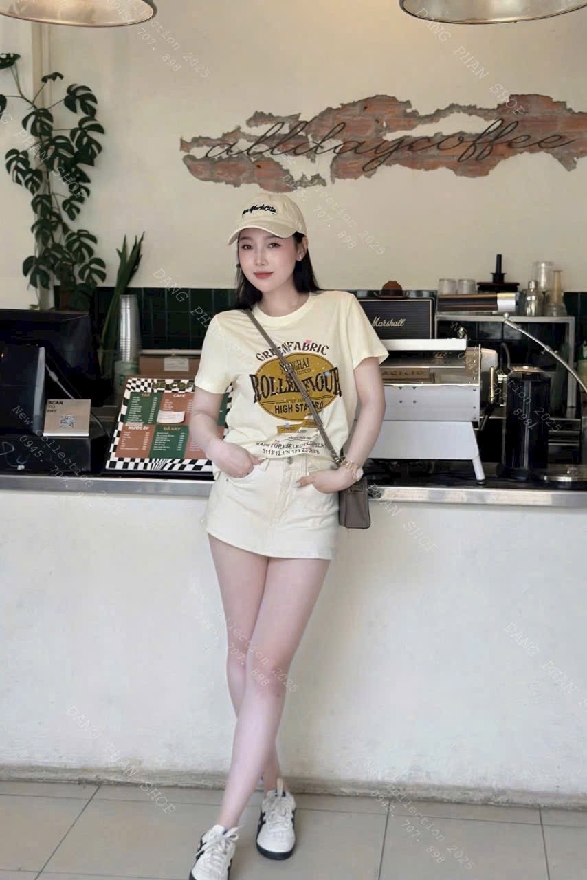 ÁO PULL CỘC BE HOẠ TIẾT CHỮ GREEN