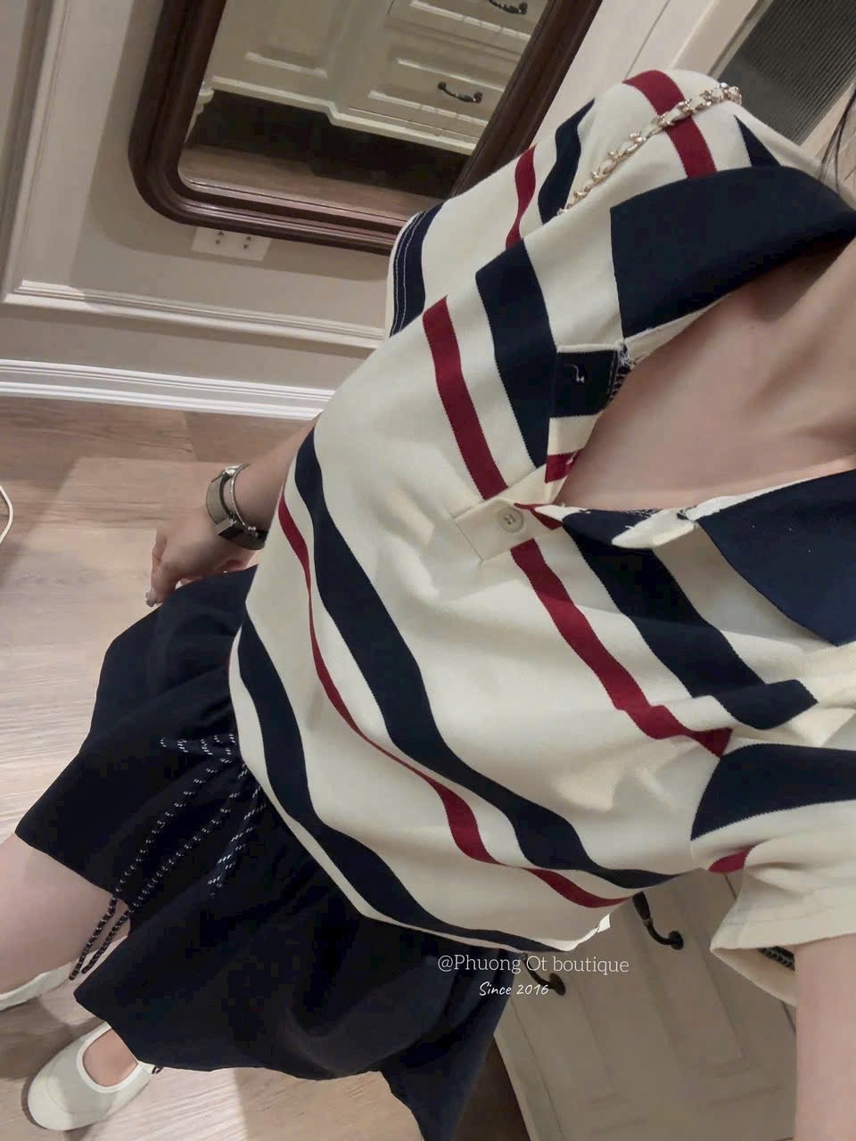 SET POLO KẺ MIX CV LY THAN