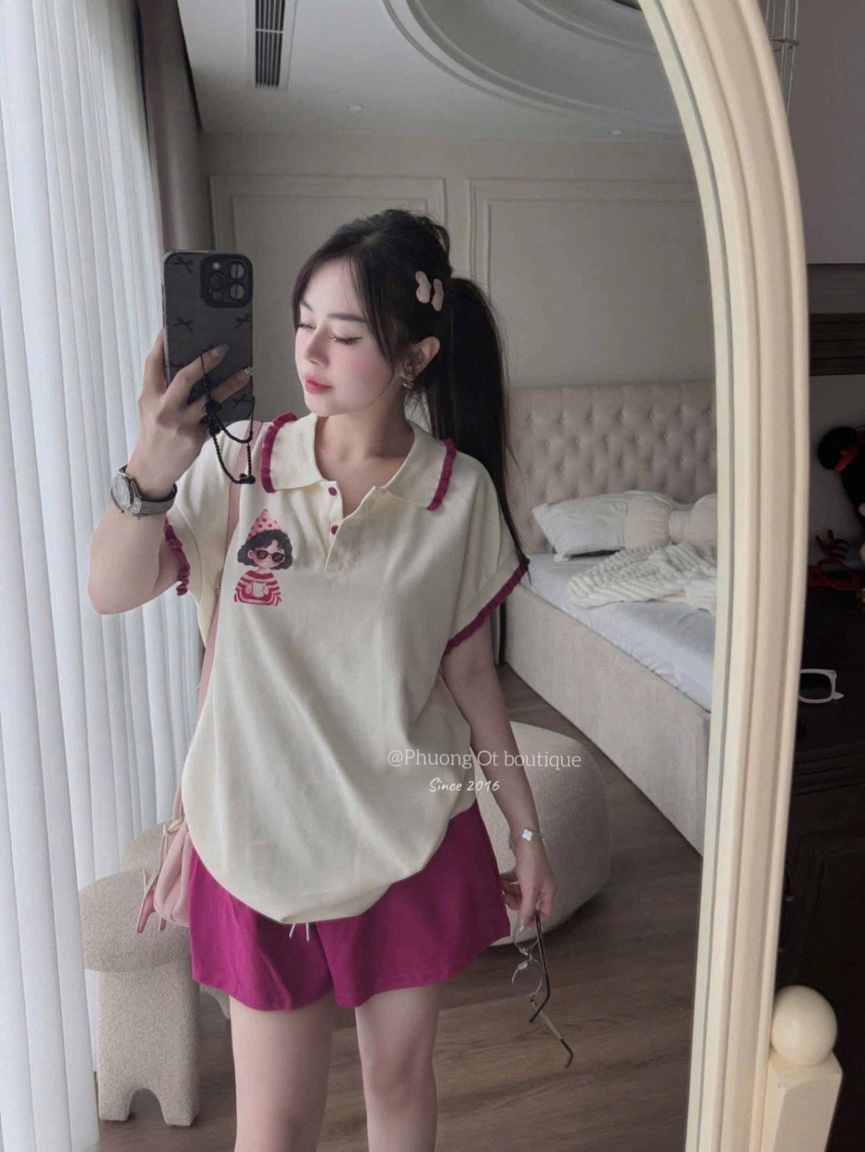 XẢ KHO BỘ ĐÙI BE VIỀN HÔNG CO GÁI DAILY