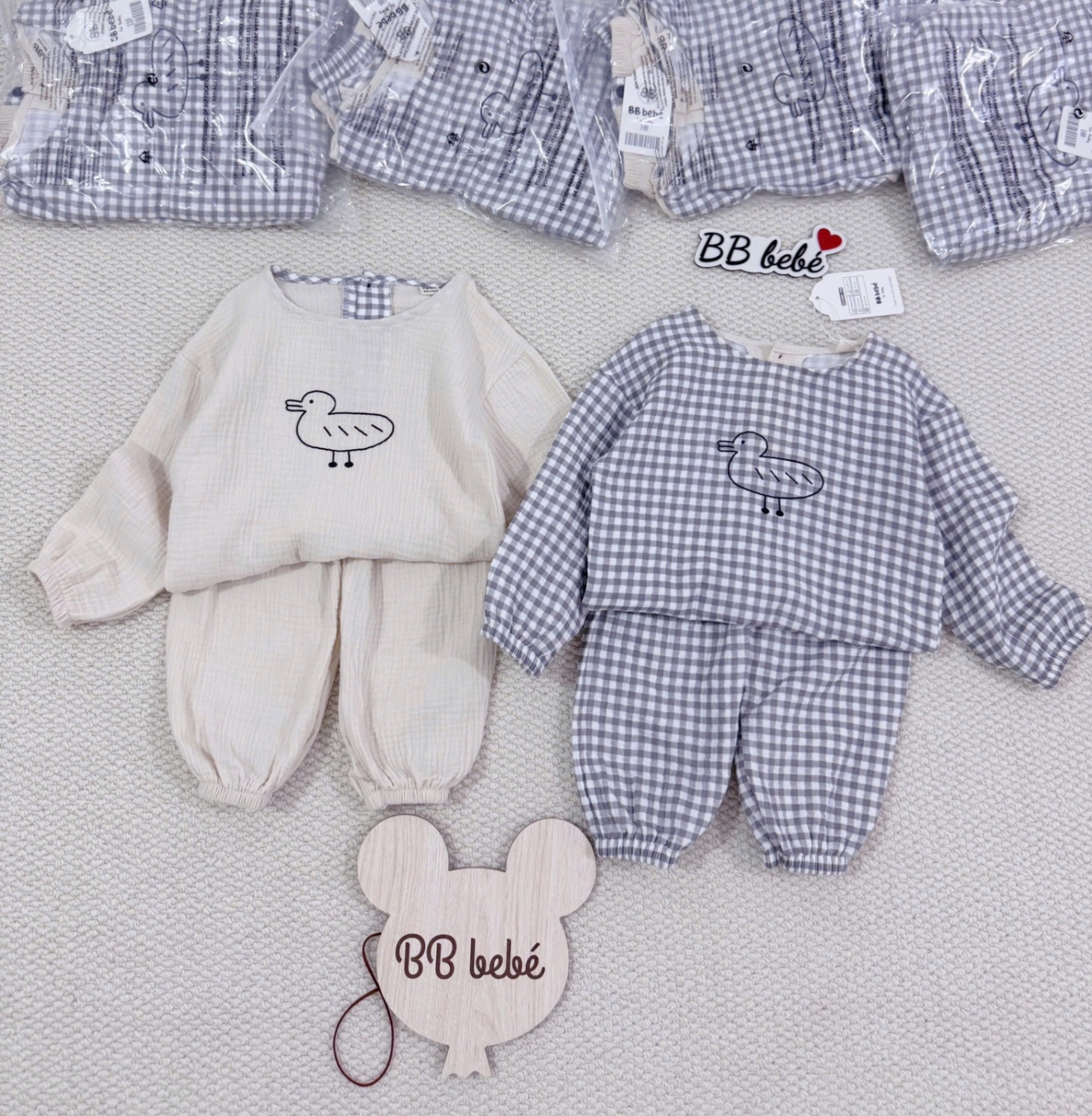 SET 2 BỘ ĐŨI XÔ MUSLIN TONE BE KÊ