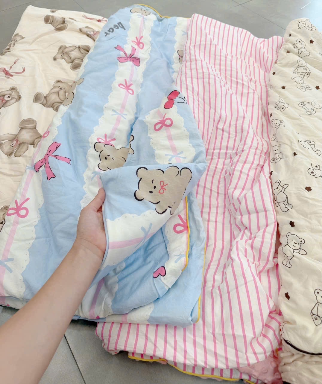 XẢ KHO CHĂN MUSLIN LÓT NỈ