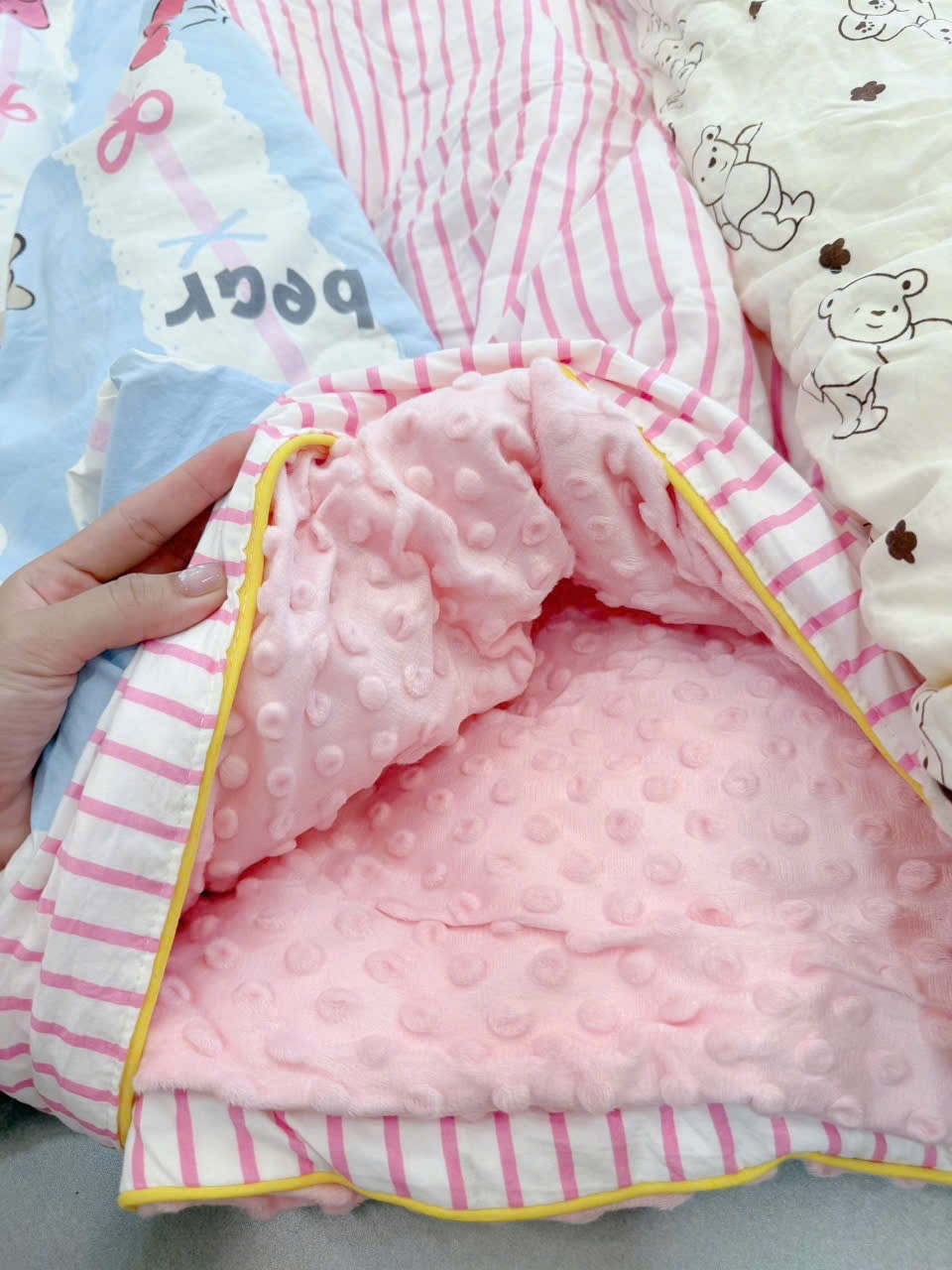 XẢ KHO CHĂN MUSLIN LÓT NỈ
