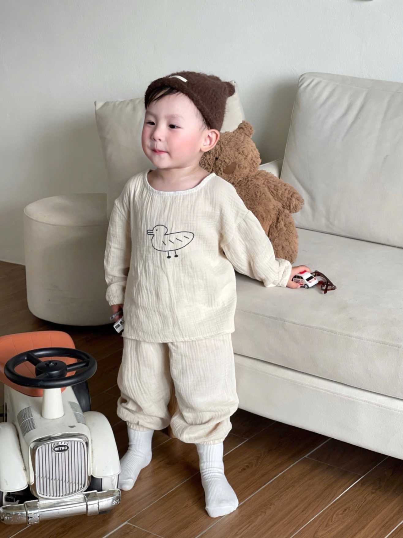 SET 2 BỘ ĐŨI XÔ MUSLIN TONE BE KÊ