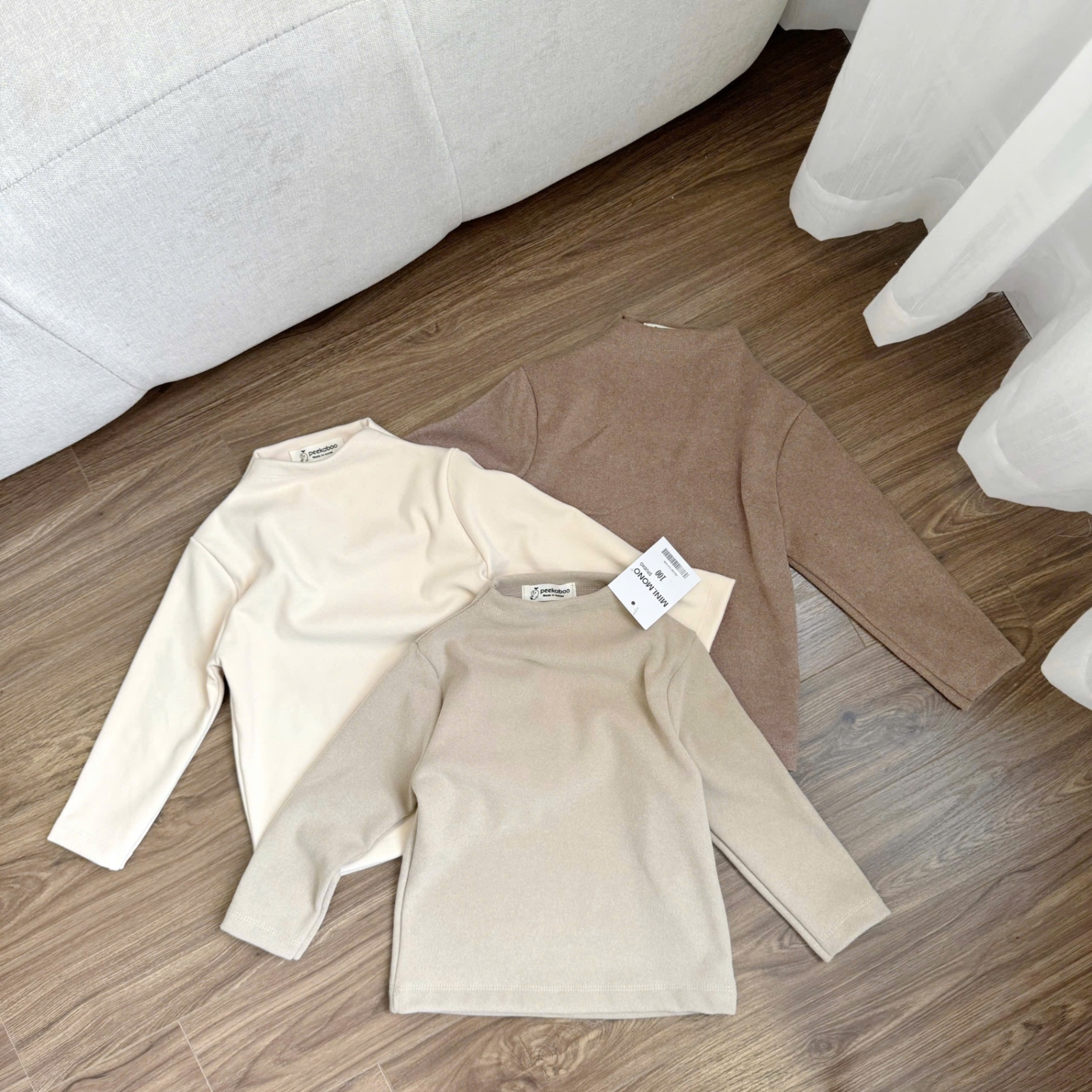 SET 3 ÁO ZIP LÔNG CAO CỔ GIỮ NHIỆT TONE BE