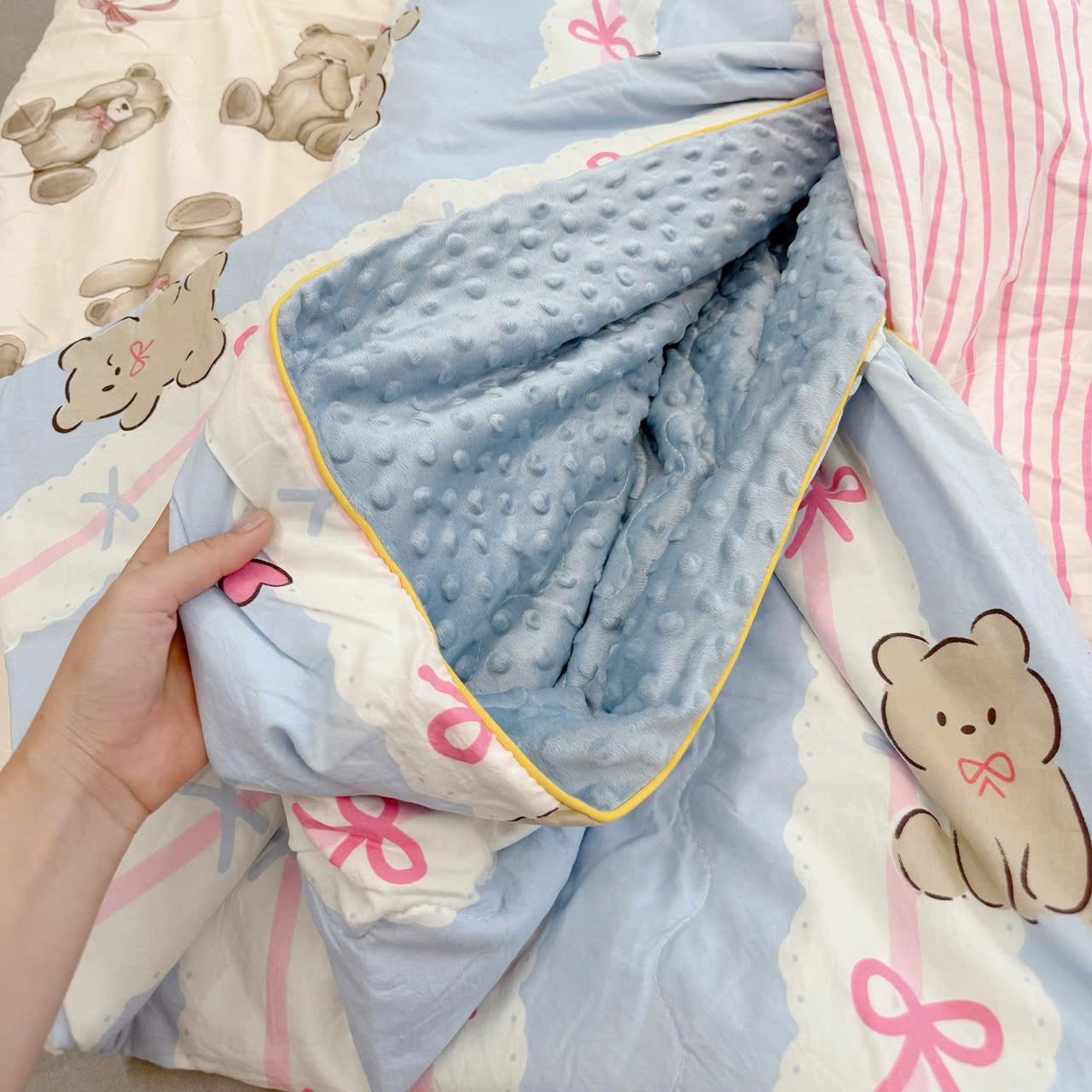 XẢ KHO CHĂN MUSLIN LÓT NỈ