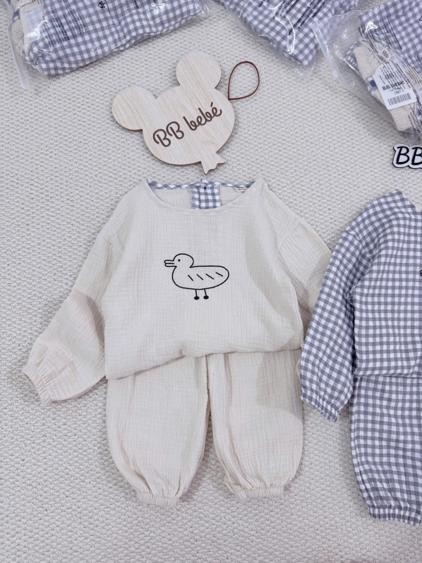 SET 2 BỘ ĐŨI XÔ MUSLIN TONE BE KÊ