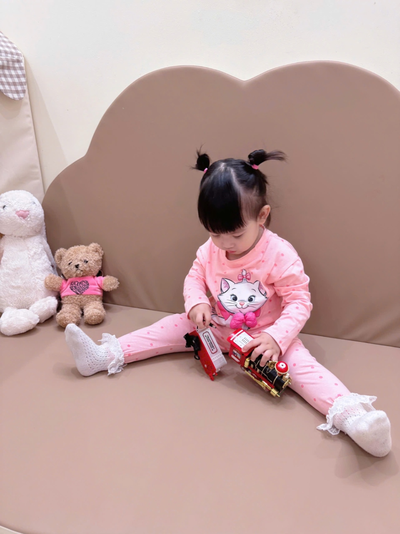 SET 2 BỘ CT DÀI TAY HÌNH MÈO NƠ HỒNG XANH