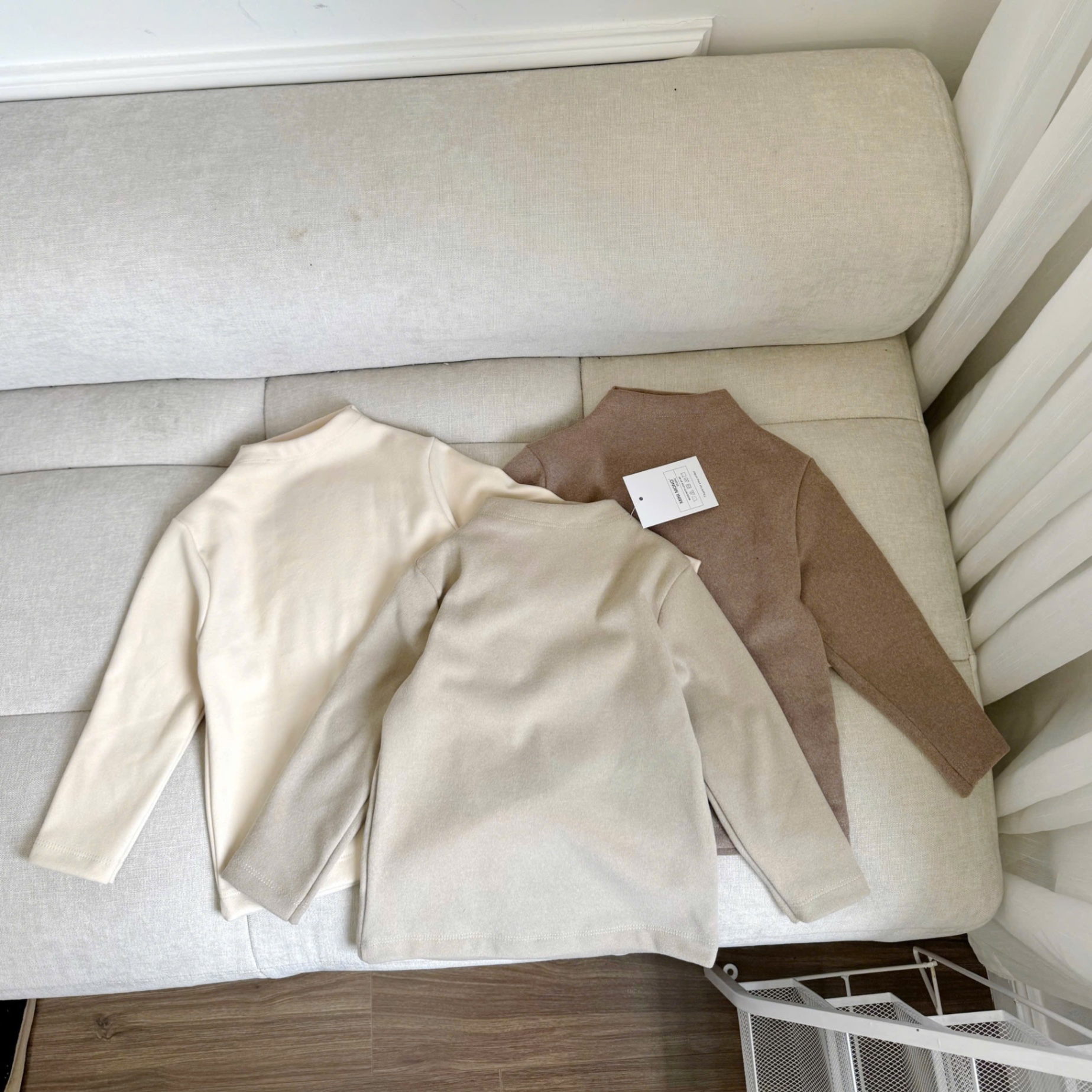 SET 3 ÁO ZIP LÔNG CAO CỔ GIỮ NHIỆT TONE BE