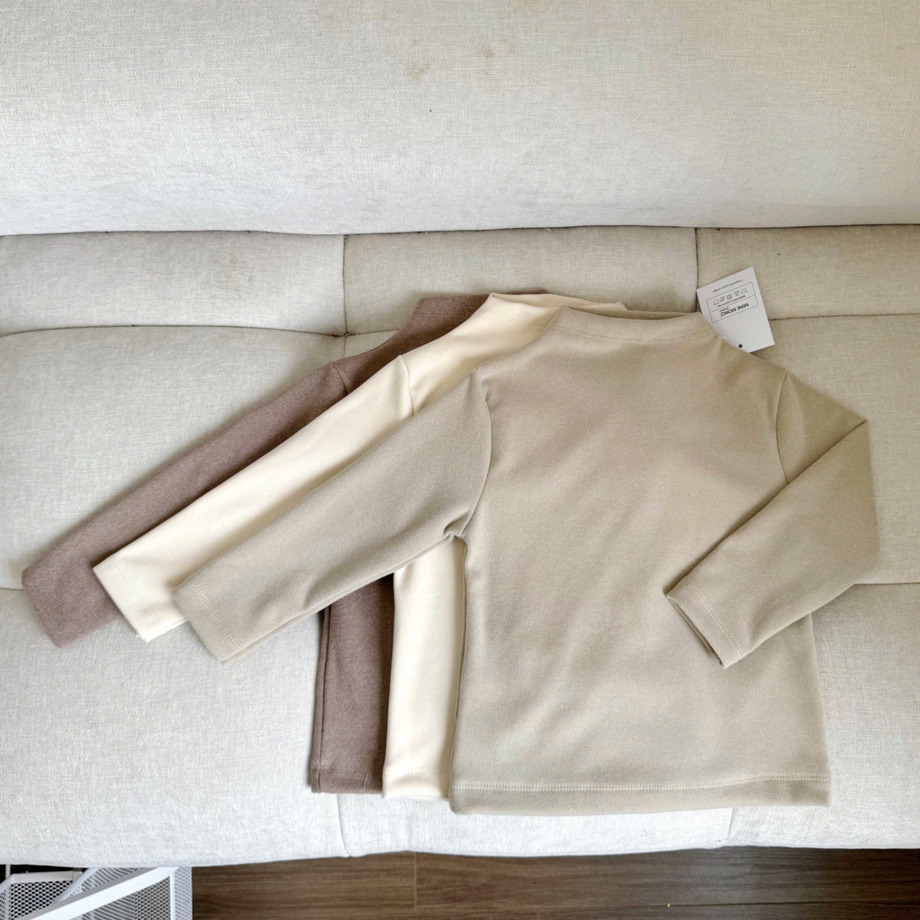 SET 3 ÁO ZIP LÔNG CAO CỔ GIỮ NHIỆT TONE BE