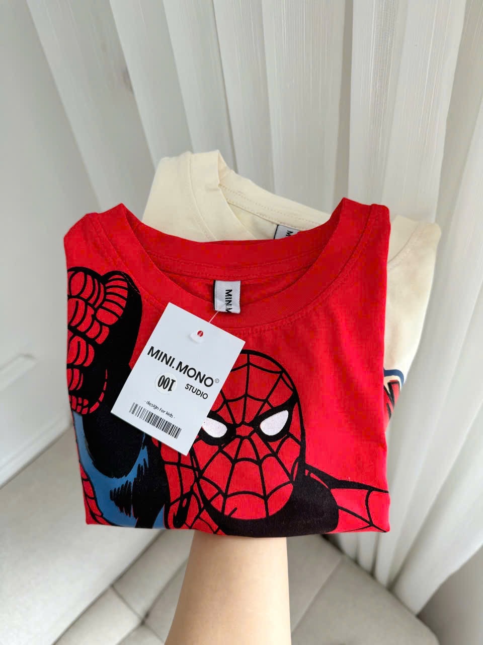 SET 2 BỘ CT DÀI TAY HÌNH NGƯỜI NHỆN ĐỎ KEM