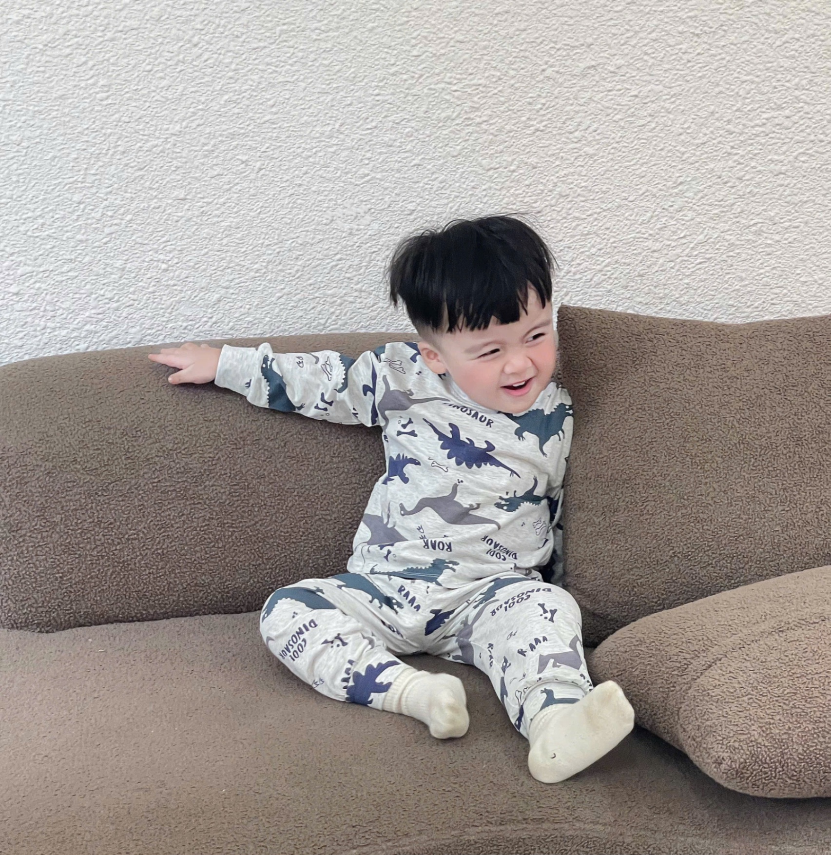 SET 3 BỘ ĐÙI HÌNH KHỦNG LONG TONE GHI NÂU