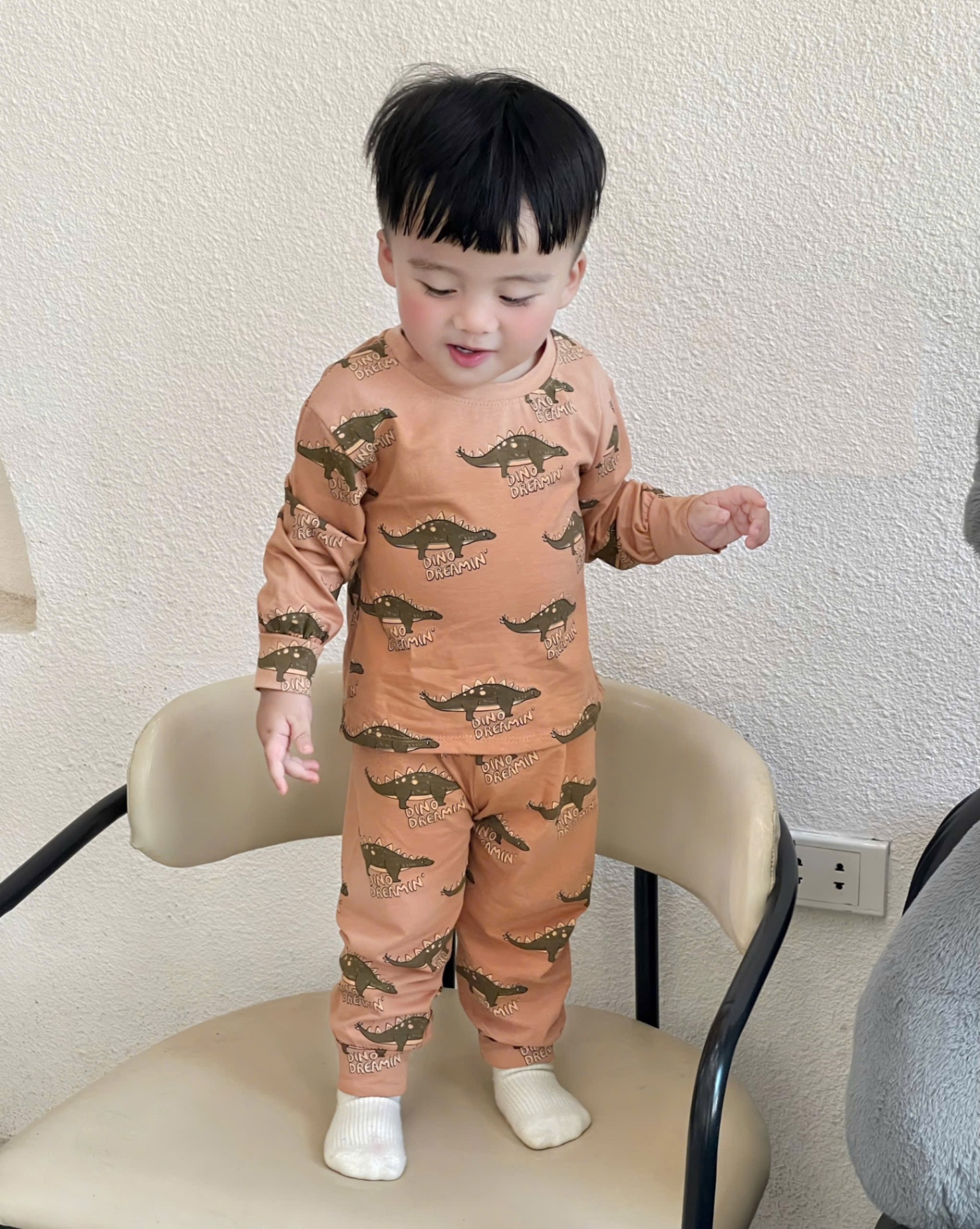 SET 3 BỘ ĐÙI HÌNH KHỦNG LONG TONE GHI NÂU
