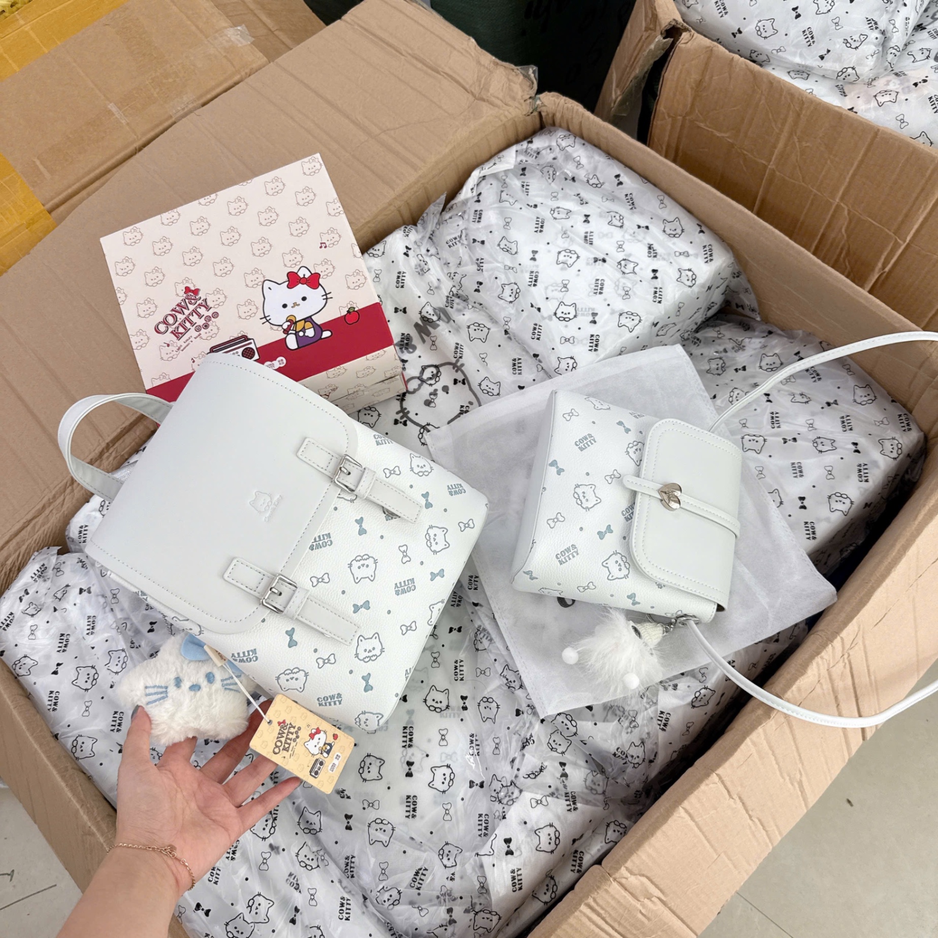 BALO HELLO KITTY MÀU XANH SZ 22