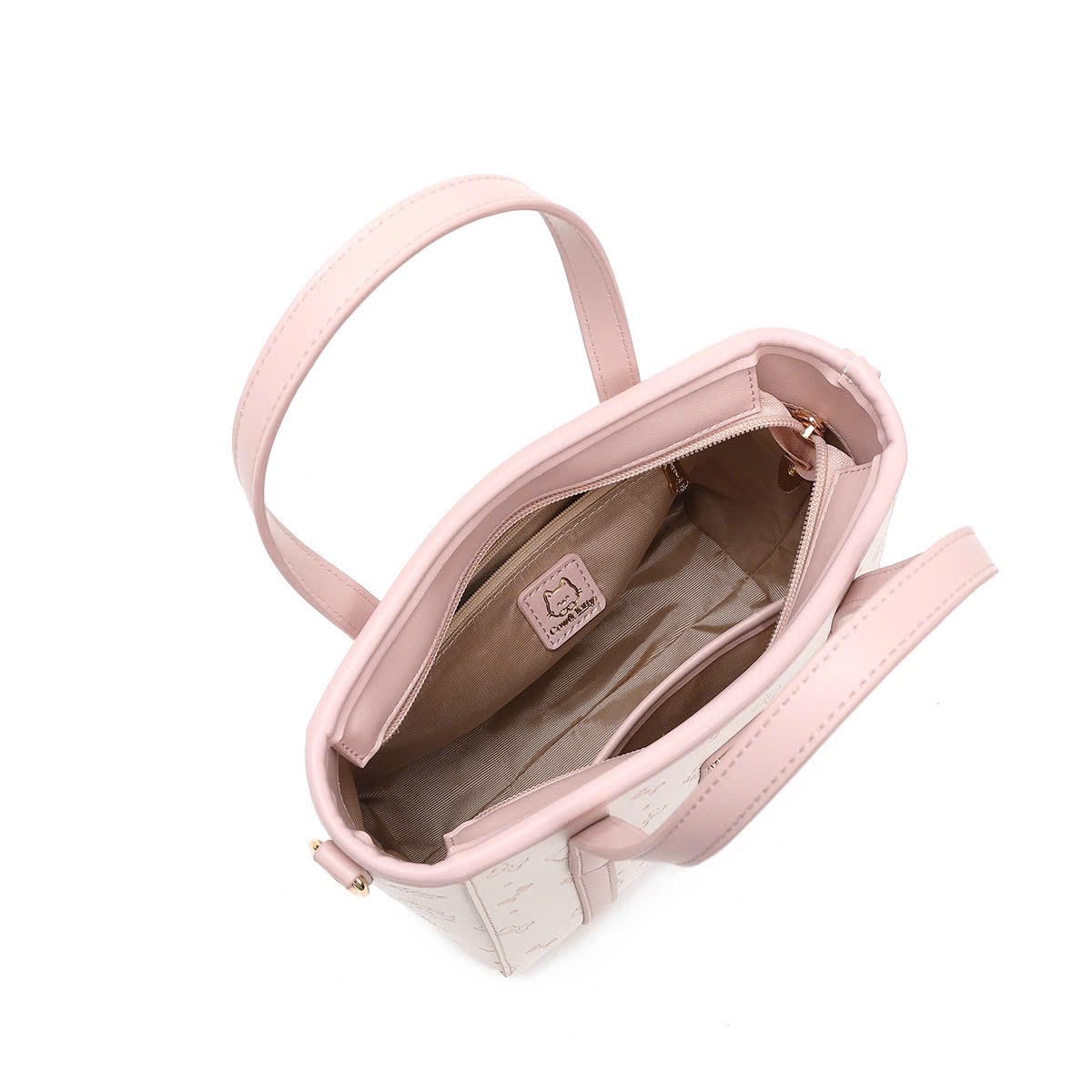 M8005 - TÚI COW KITTY TOTE HỒNG KÈM CHARM