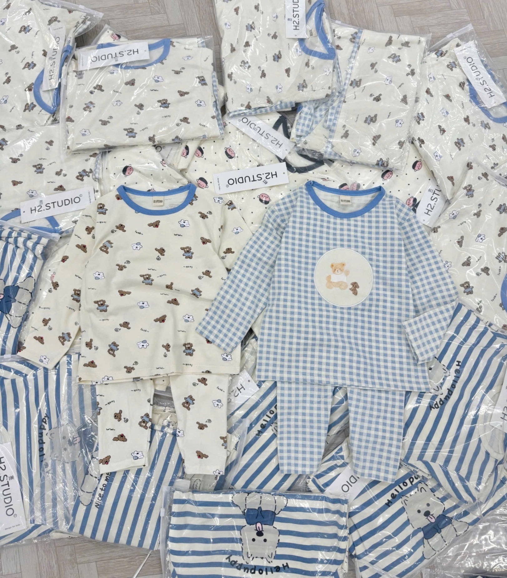 SET 2 BỘ CT DT HÌNH KẺ XANH GẤU BE