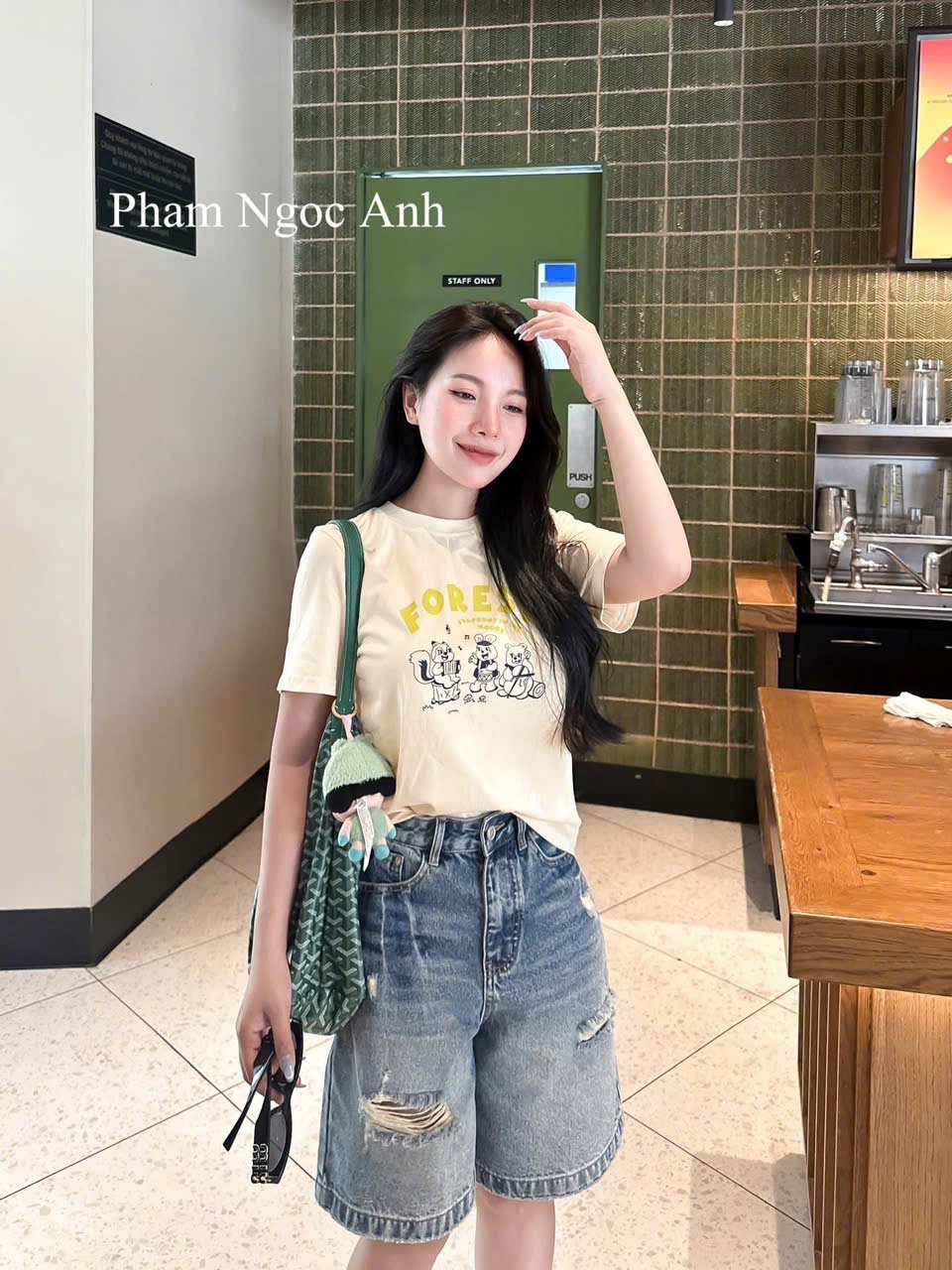 SET ÁO CỘC VÀNG FOREST MIX QUẦN JEAN