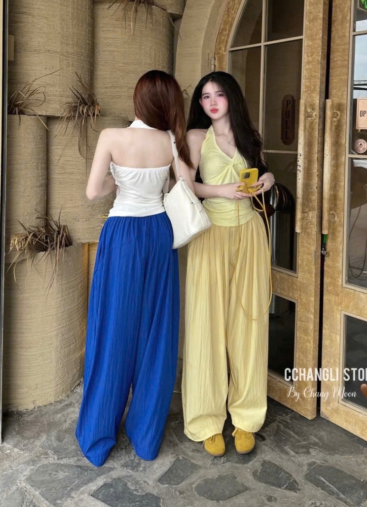 QUẦN SUÔNG GIÓ NHĂN XẾP LY QC