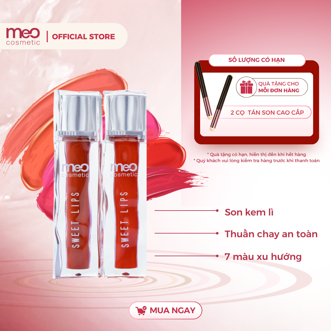 Combo 2 Son Kem Lì MeO Sweet Lips