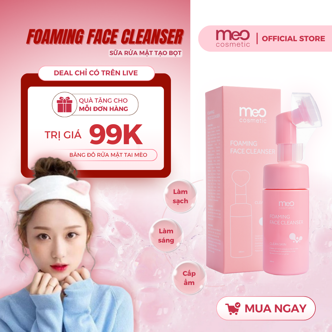 Sữa rửa mặt tạo bọt Foaming face cleanser