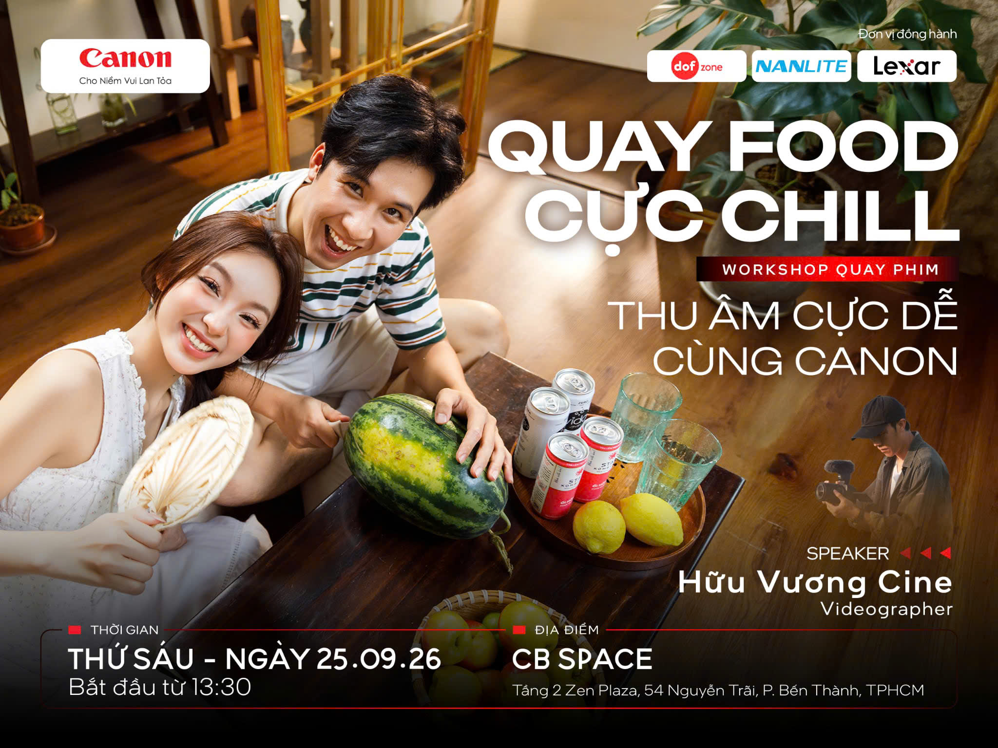 WORKSHOP QUAY FOOD CỰC CHILL CÙNG CANON