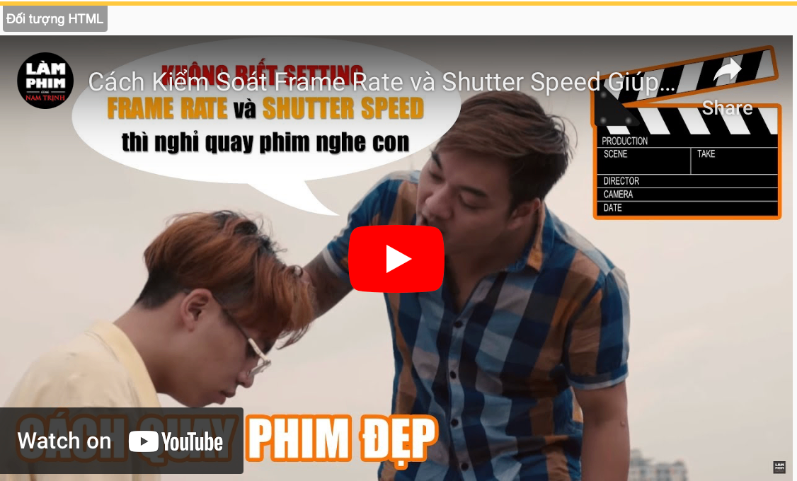 Cách Kiểm Soát Frame Rate và Shutter Speed trong quay phim