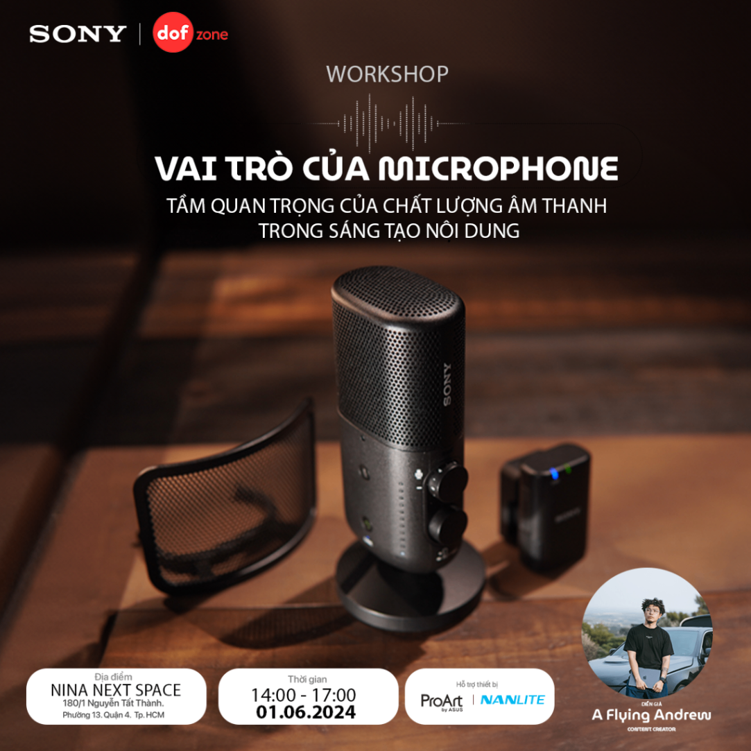 WORKSHOP “VAI TRÒ CỦA MICROPHONE: TẦM QUAN TRỌNG CỦA CHẤT LƯỢNG ÂM THANH TRONG SÁNG TẠO NỘI DUNG”