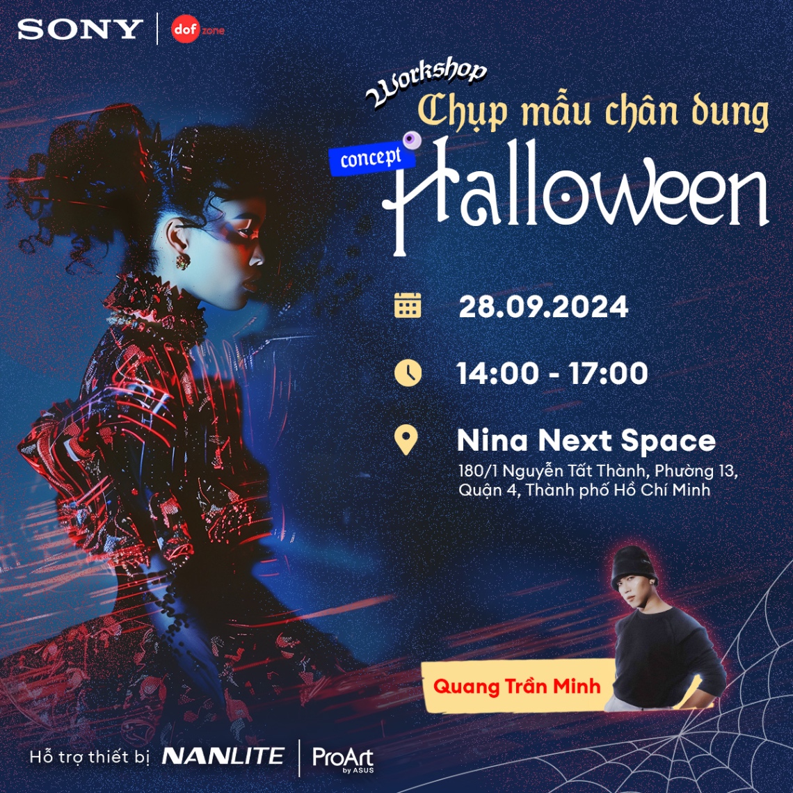 WORKSHOP CHỤP MẪU CHÂN DUNG HALLOWEEN