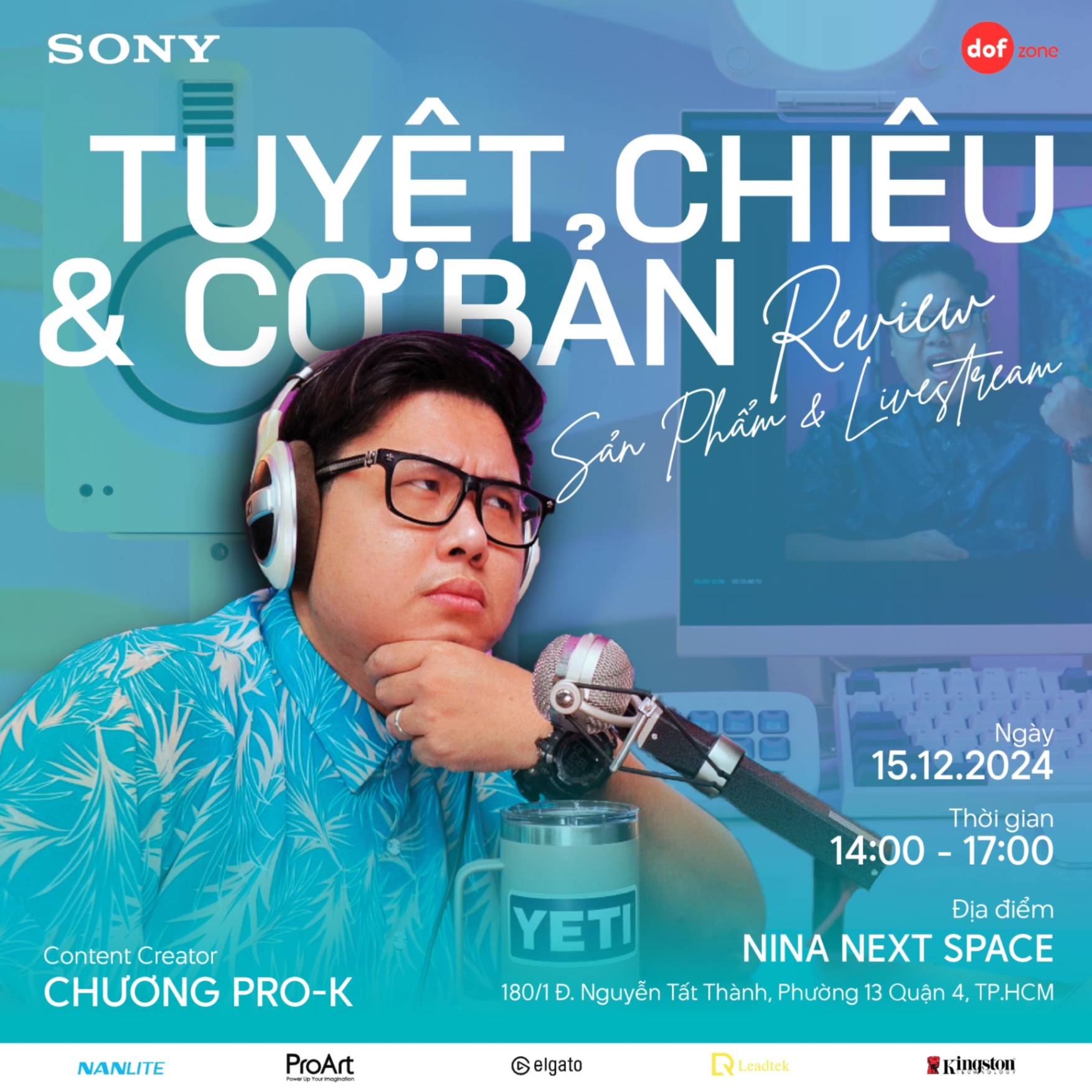 WORKSHOP Cơ bản & Tuyệt chiêu review Sản phẩm & Livestream