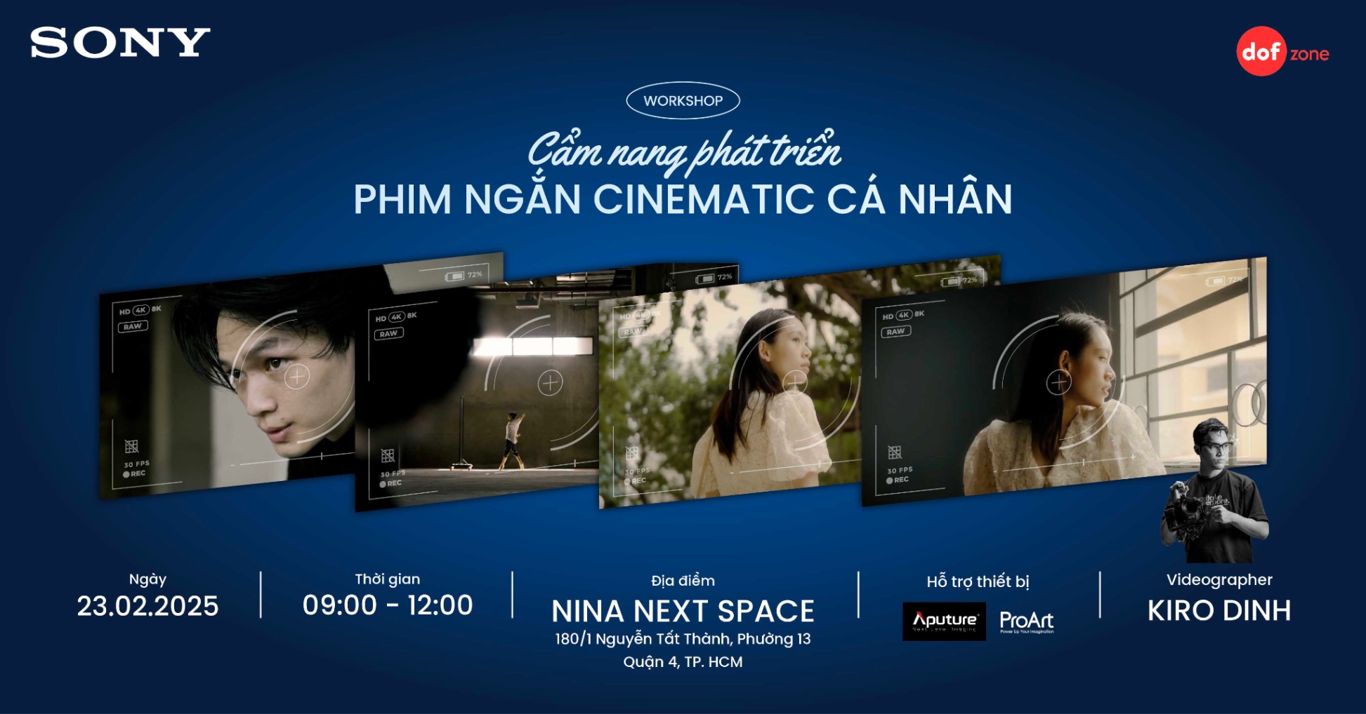 WORKSHOP Cẩm Nang Phát Triển Dự Án Phim Ngắn Cinematic Cá Nhân