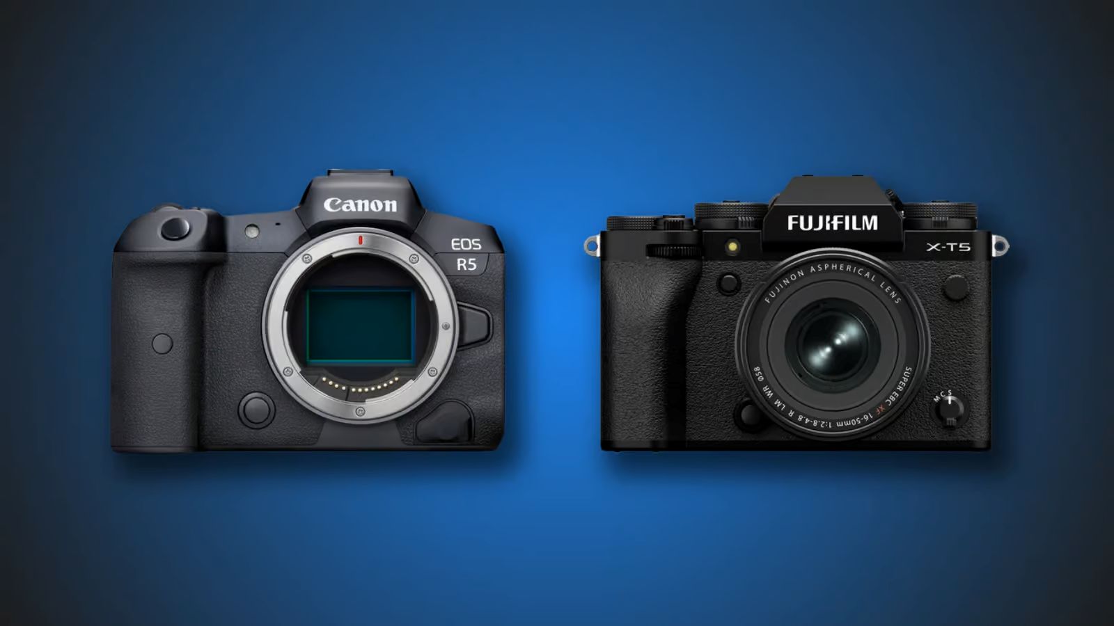 Canon R5 vs Fujifilm X-T5 – Cuộc đối đầu giữa 