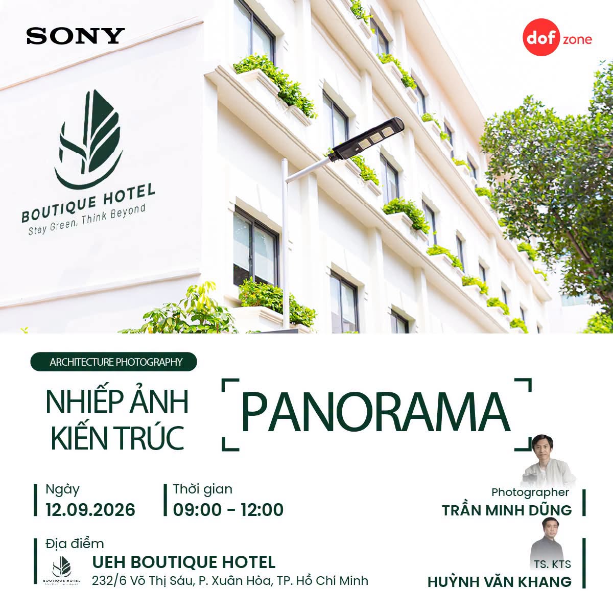 WORKSHOP: NHIẾP ẢNH KIẾN TRÚC PANORAMA – MỞ RỘNG GÓC NHÌN, KHÁM PHÁ KHÔNG GIAN