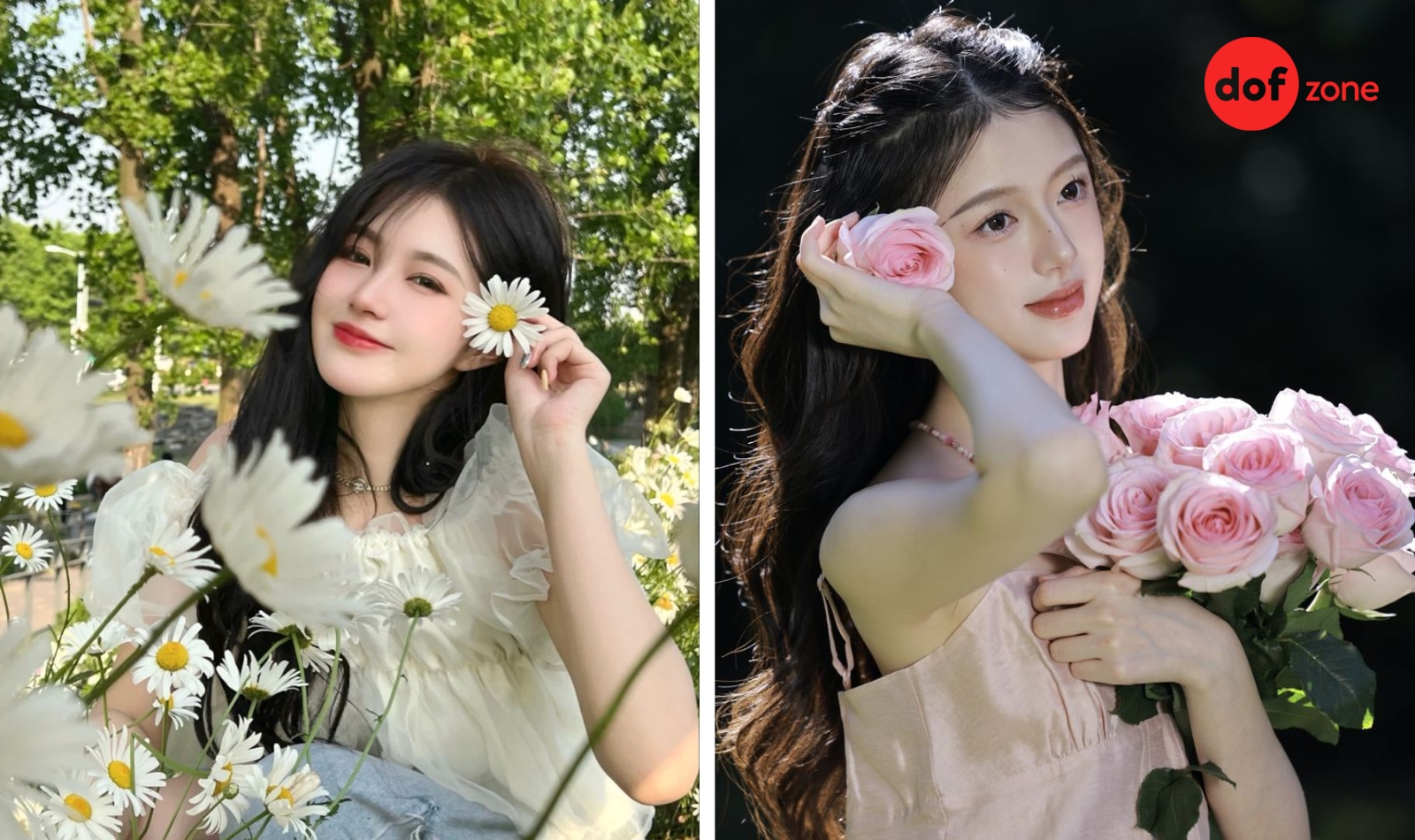 Mẹo tạo dáng cài hoa lên tóc dịu dàng