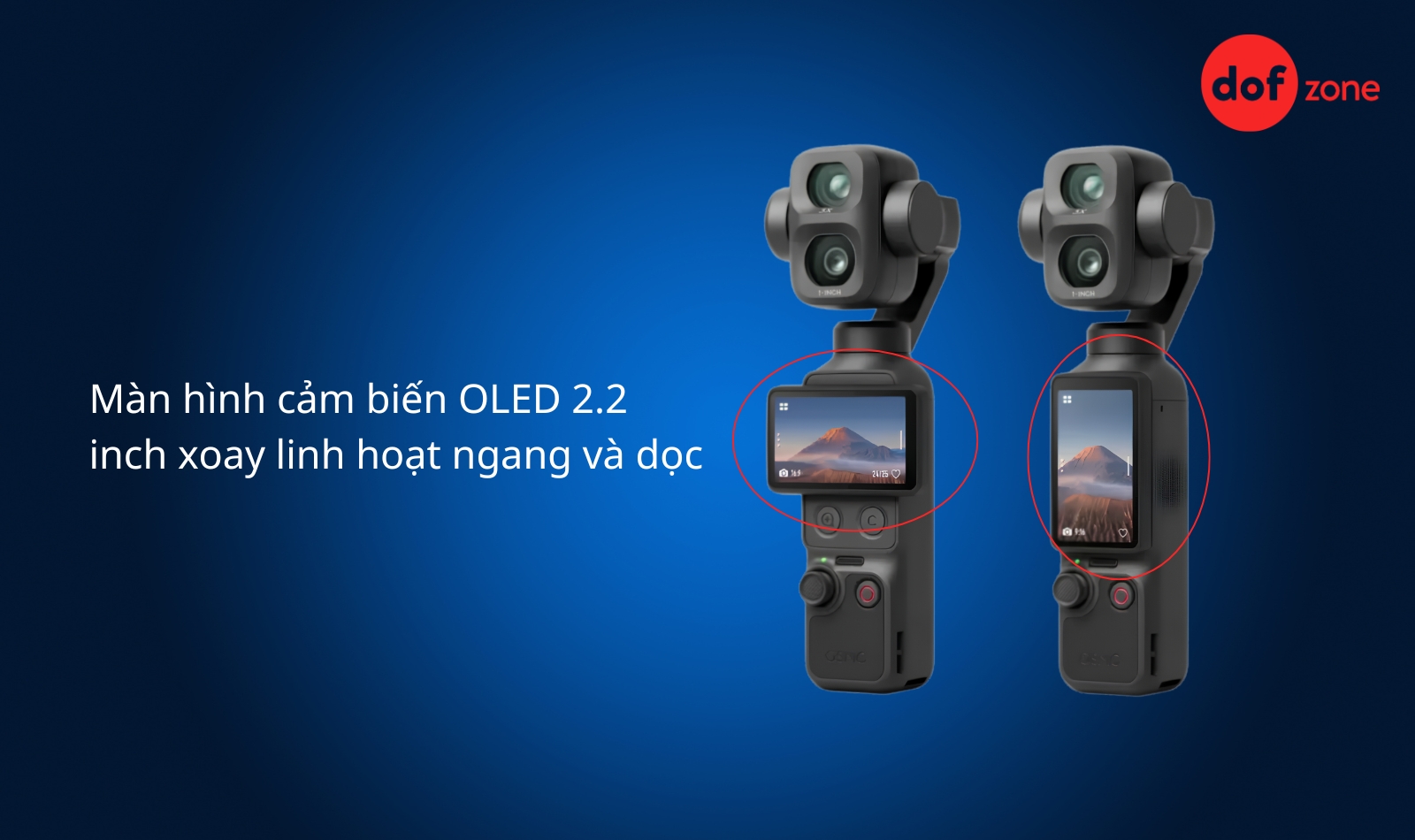 Pocket 4 Pro sở hữu màn hình cảm biến tiện lợi