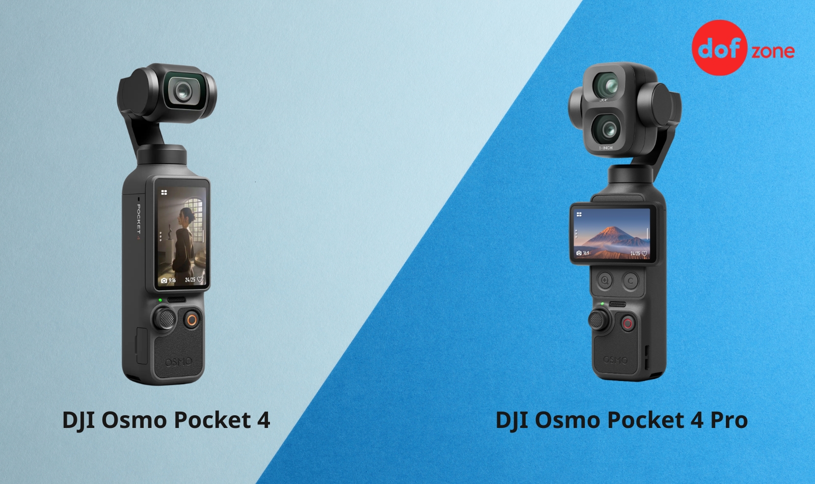 So sánh DJI Osmo Pocket 4 và DJI Osmo Pocket 4 Pro