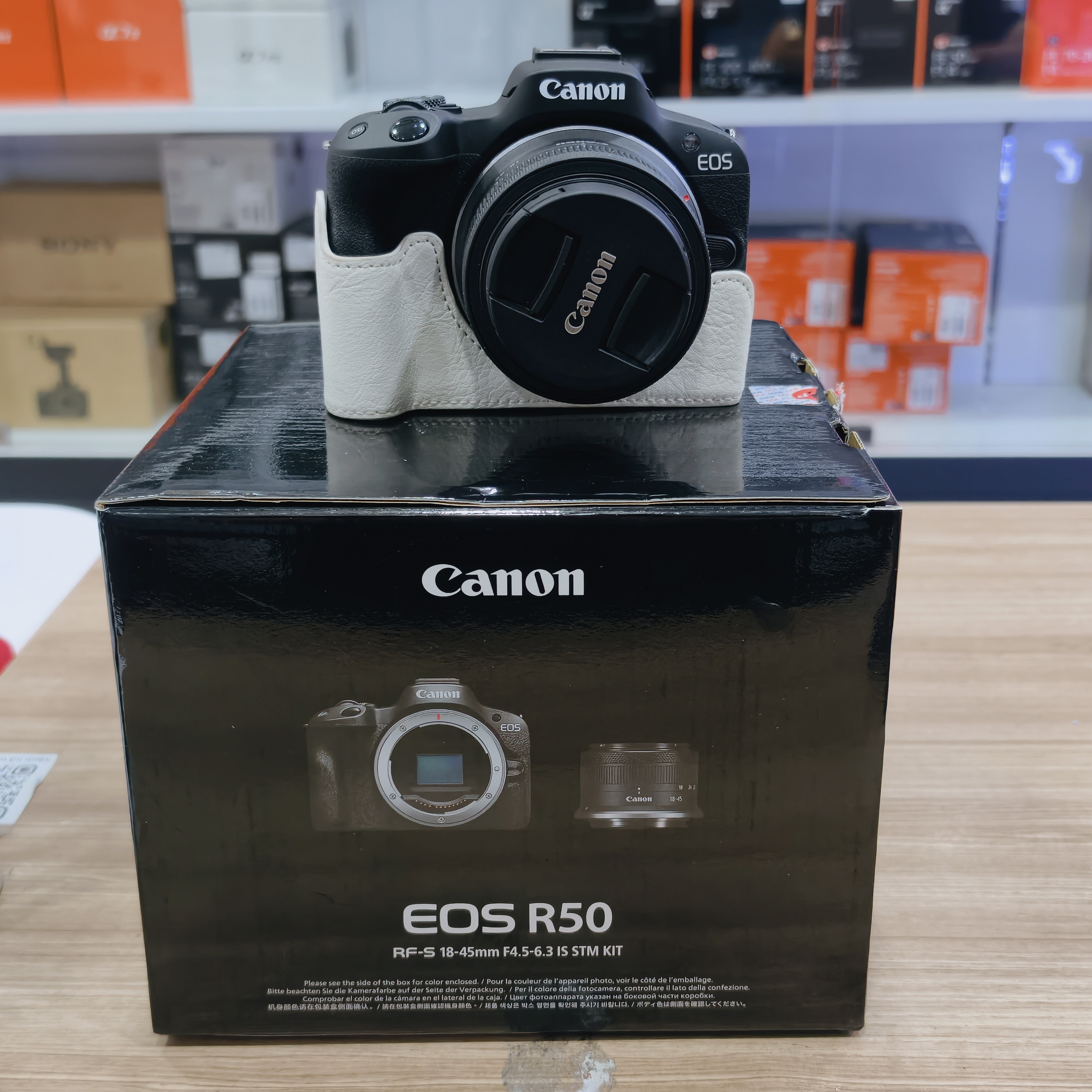 Canon EOS R50 + Kit RF-S 18-45mm F4.5-6.3 IS STM đen cũ Mã SP 4942 4766