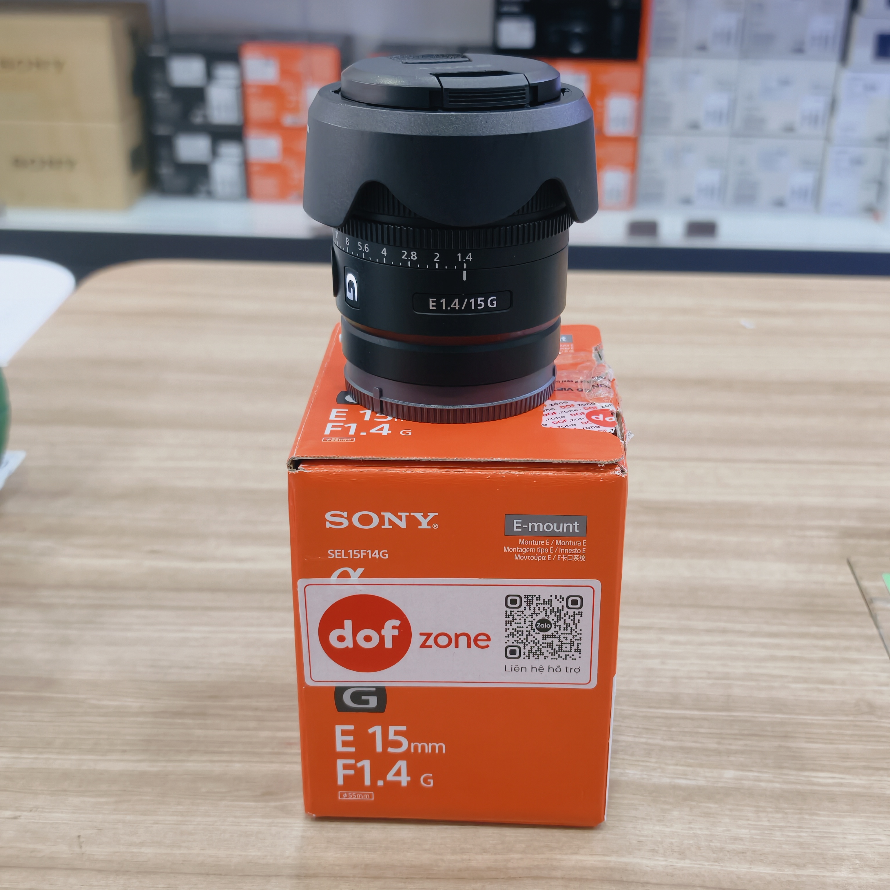 Ống kính Sony E 15mm F1.4 G cũ Mã SP 9953
